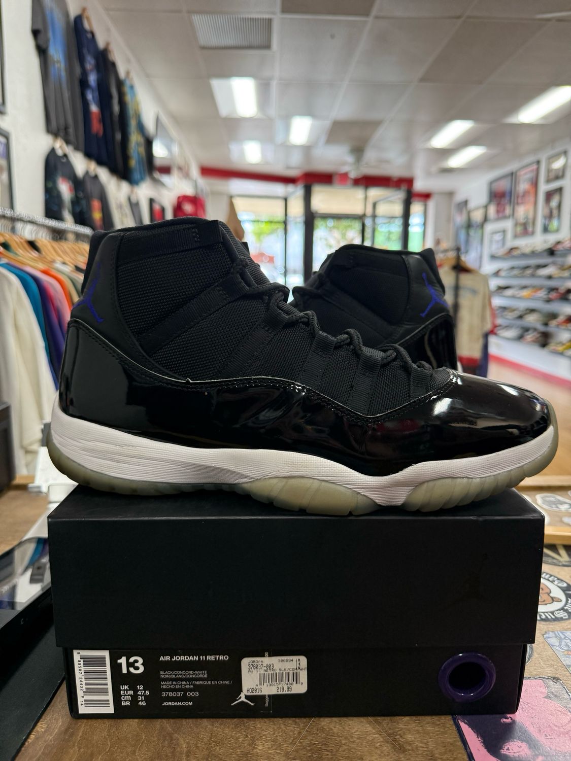 Pre Owned Jordan 11 Retro Space Jam (2016) Size 13