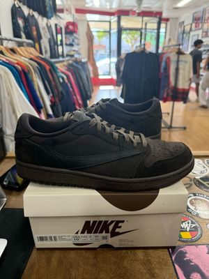 Pre Owned Jordan 1 Retro Low OG SP Travis Scott Velvet Brown Size 10.5