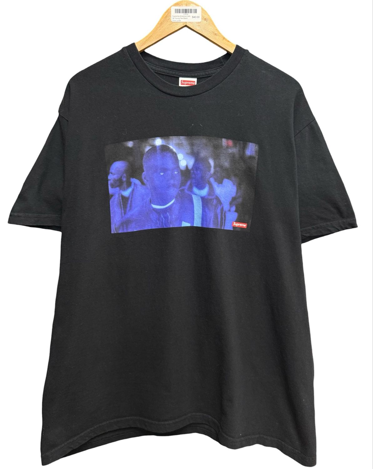 Supreme America Eats Its Young Tee Black Size Large