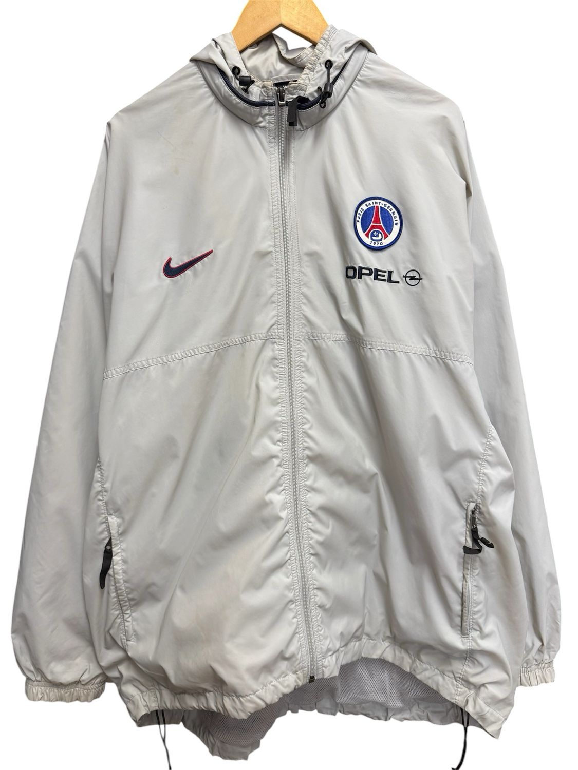 Vintage 90's PSG Nike Warm Up Windbreaker Jacket Size XL