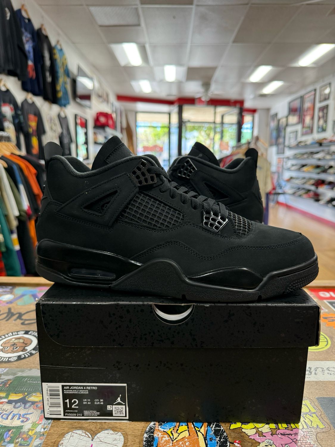 Jordan 4 Retro Black Cat (2025) Size 12 (WORN)