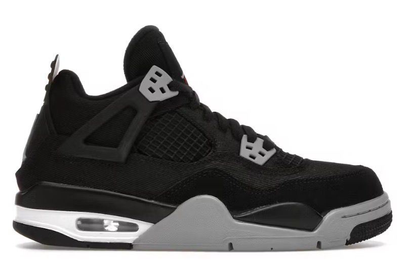 Jordan 4 Retro Black Canvas (GS) Size 5.5Y (NEW)