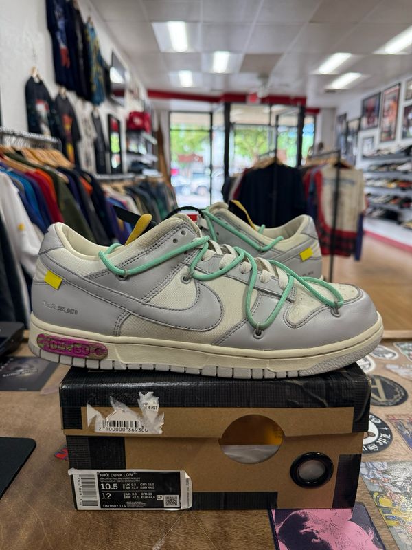 Pre Owned Nike Dunk Low Off-White Lot 4 Size 10.5