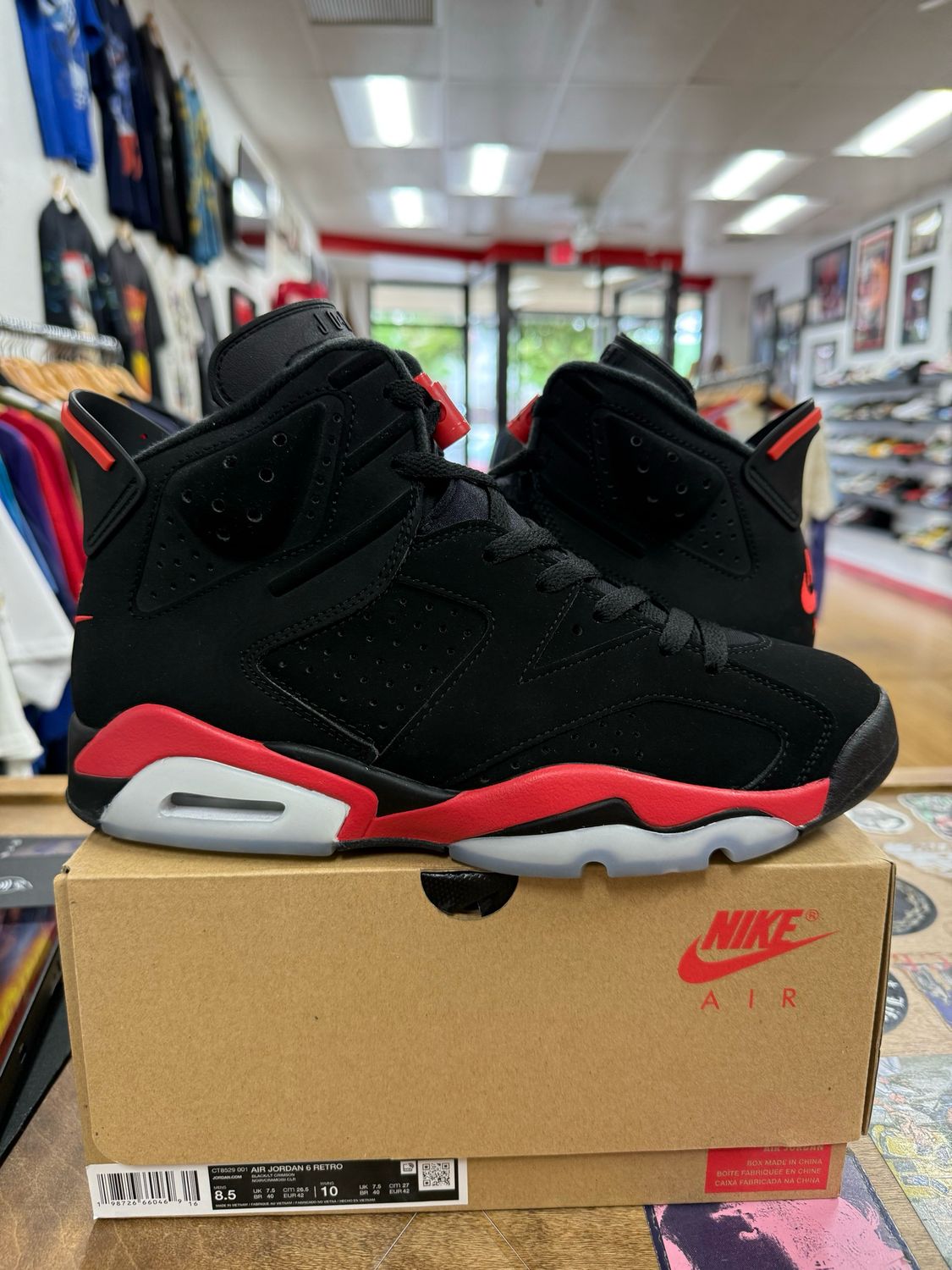 Pre Owned Jordan 6 Retro Infrared Salesman Size 8.5