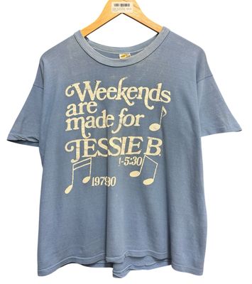 Vintage 70's 80's Russell Athletic Jessie B Tee Size M 21x24.5