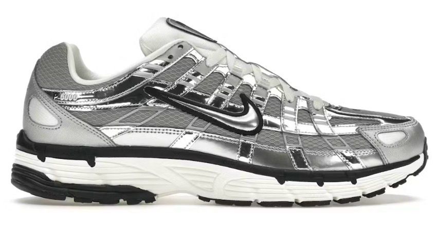 DS Nike P-6000 Metallic Silver Size 10.5