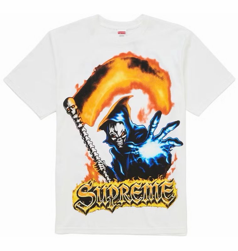 Supreme Grim Reaper Tee Size Medium White (NEW)
