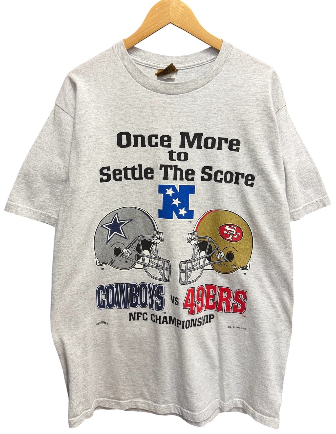 Once More to Settle The Score 49ers vs Cowboys Tee Sz Large