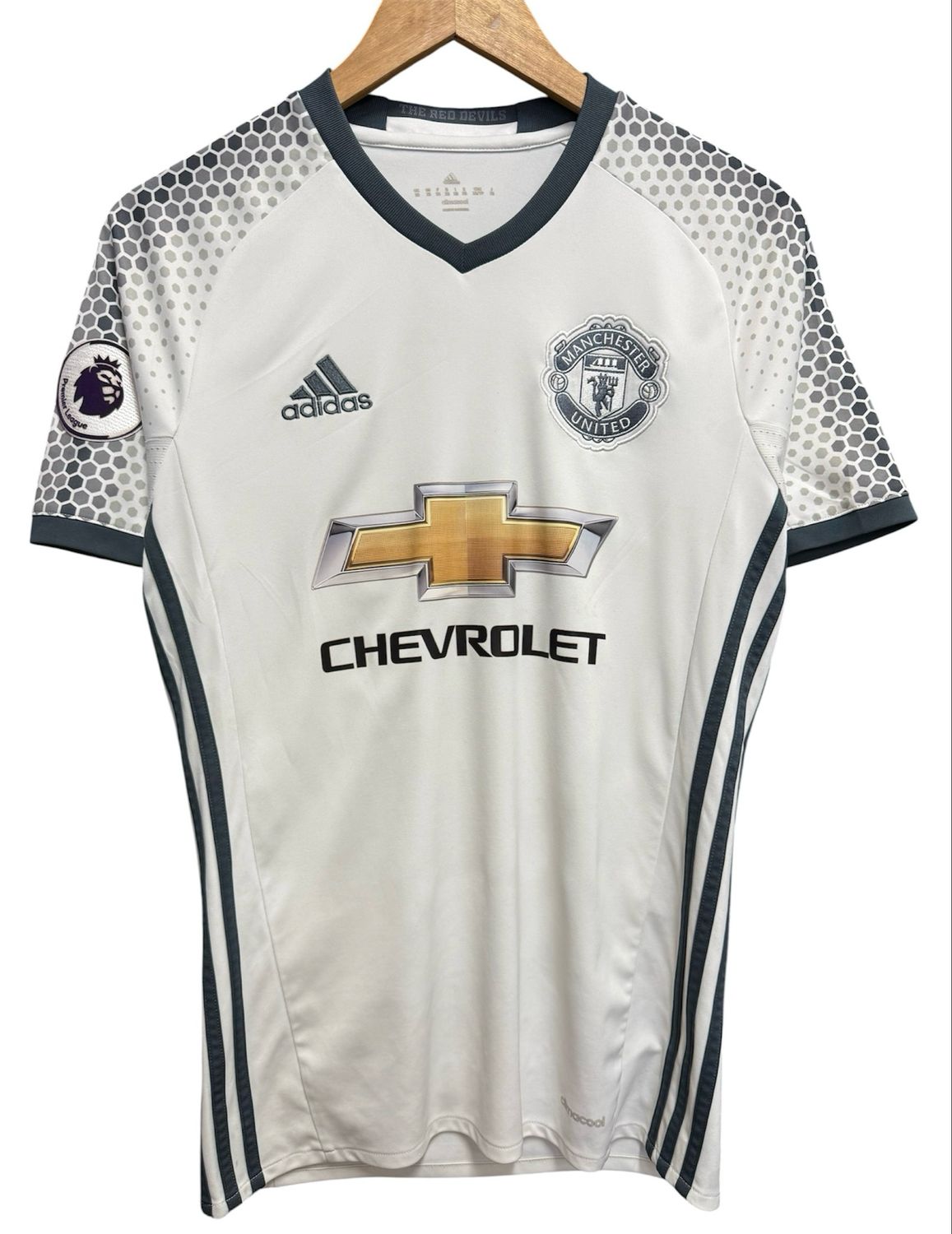 Pre Owned 2016-2017 Pogba Manchester United Third Jersey Size XS