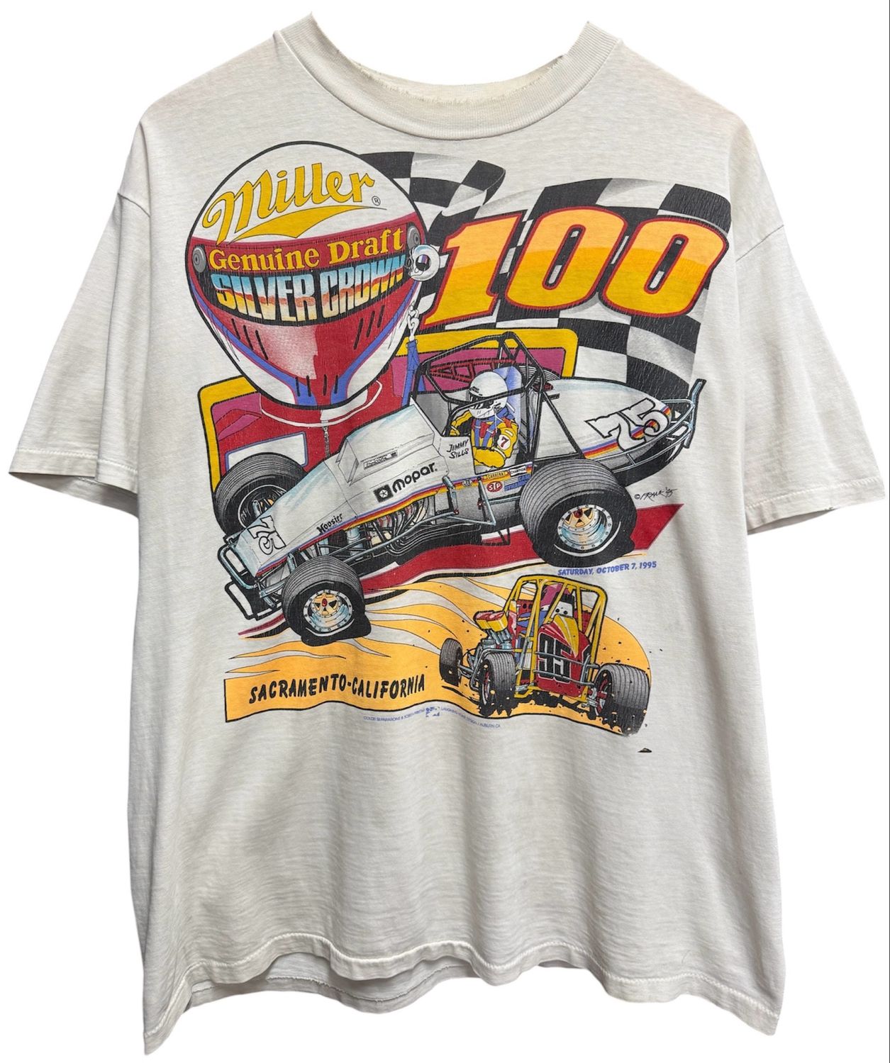 1995  Sacramento CA Silvercrown 100 Tee Size Large