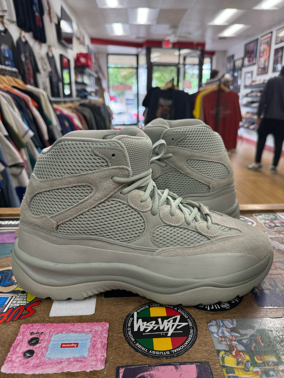 Pre Owned adidas Yeezy Desert Boot Salt Size 12.5 *NO BOX*