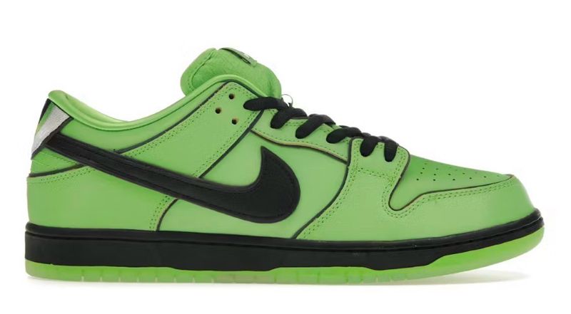DS Nike SB Dunk Low The Powerpuff Girls Buttercup Size 8