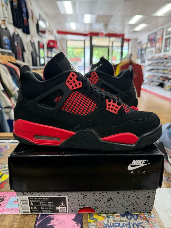 Pre Owned Jordan 4 Retro Red Thunder Size 8