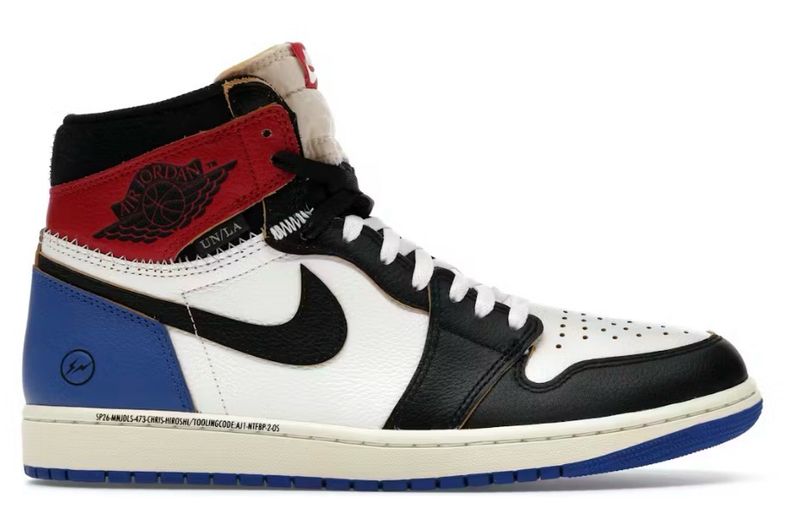 Jordan 1 Retro High OG SP Fragment x Union LA Varsity Red Sport Royal Size 8.5