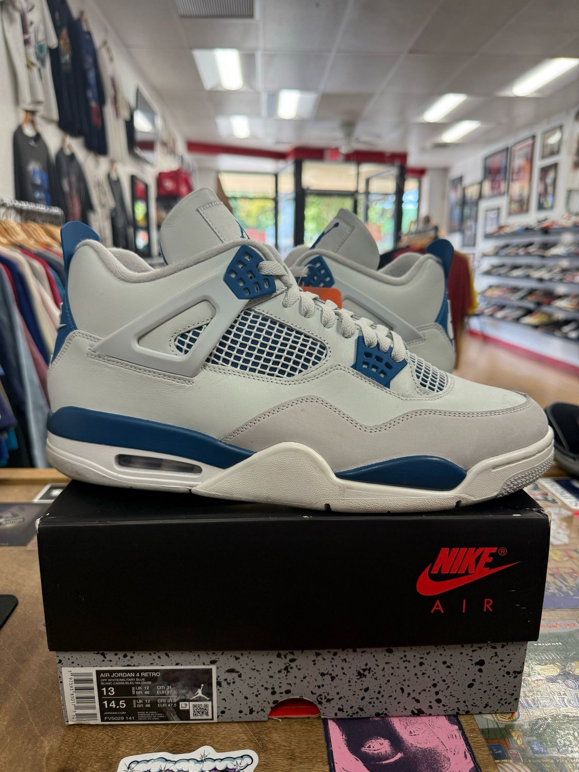 Jordan 4 Retro Military Blue (2024) Size 13 (WORN)