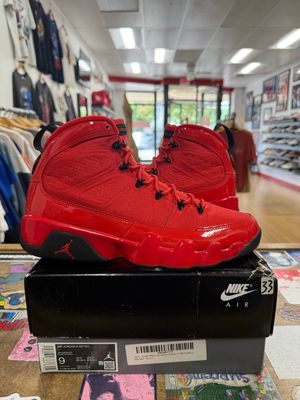 Tried On Jordan 9 Retro Chile Red Size 9