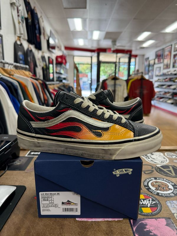 Vans LX Old Skool Archive Flame Black Size 10 (Lightly Worn)