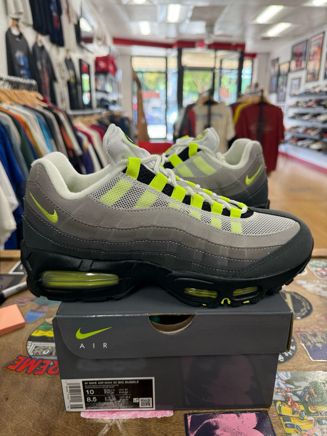 Tried On Nike Air Max 95 Big Bubble Neon (2026) (Women's) 10W,8.5M