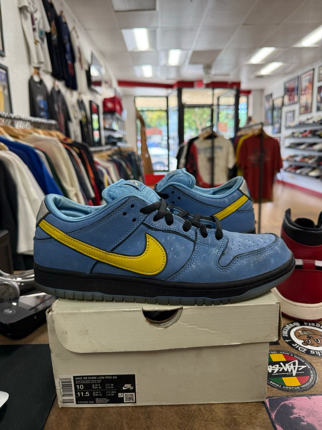 Pre Owned Nike SB Dunk Low The Powerpuff Girls Bubbles Size 10