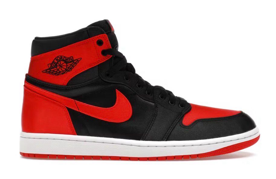 Jordan 1 Retro High OG Satin Bred (Women's) Size 12W/10.5M (NEW)