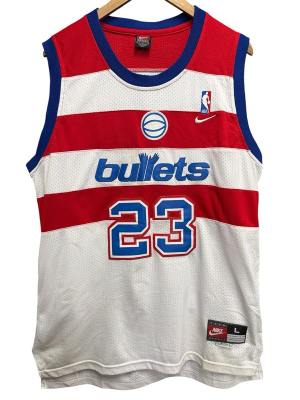 Vintage Nike Wingman Washington Bullets Jordan Jersey Size L