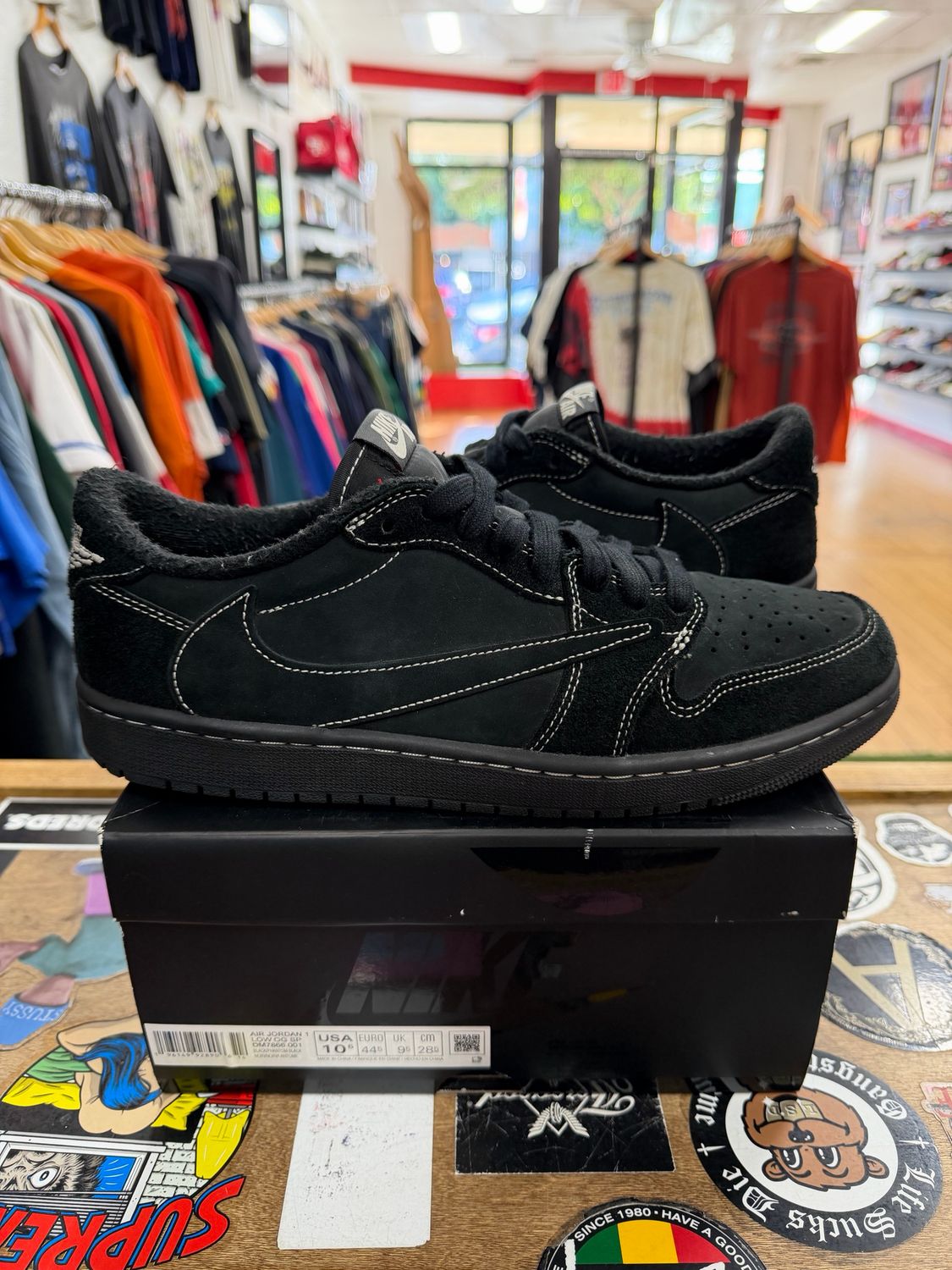 Jordan 1 Retro Low OG SP Travis Scott Black Phantom Size 10.5 (WORN)