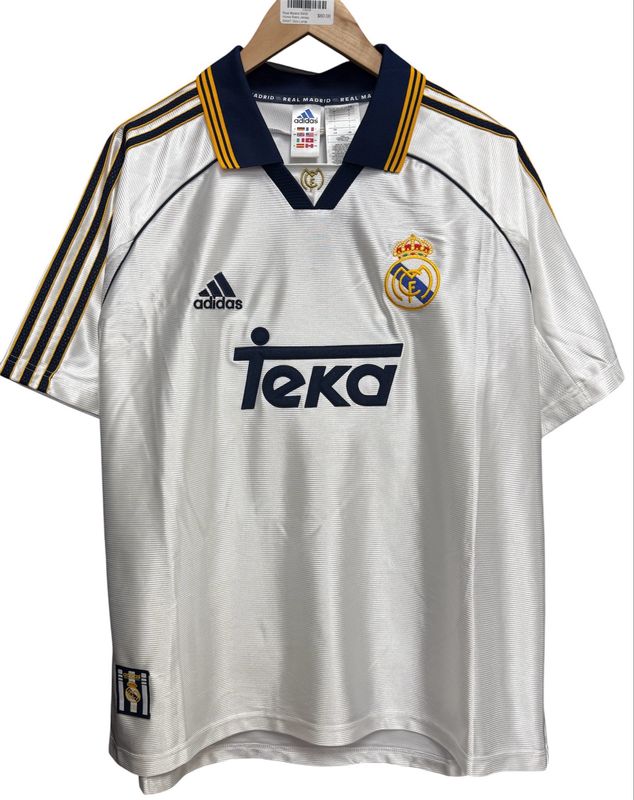 Real Madrid 99/00 Home Retro Jersey BNWT Size Large