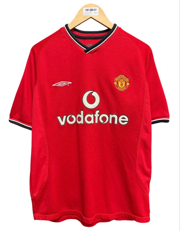 2003/04 Manchester United Home Jersey Size M 23x28