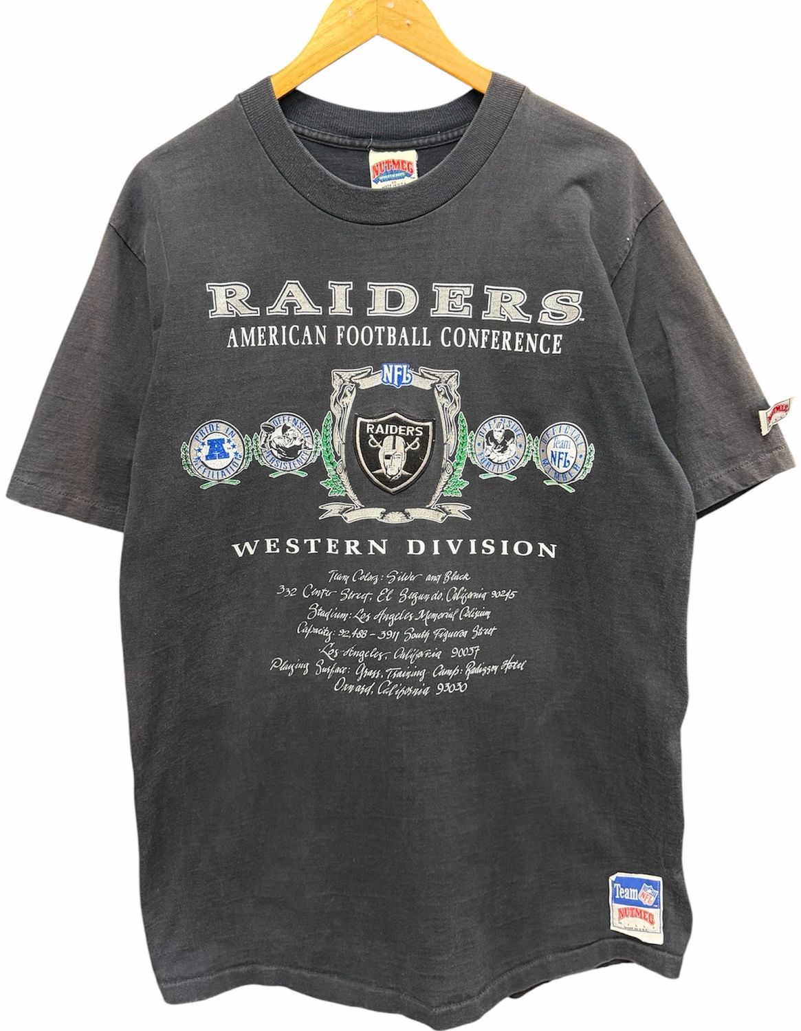90's Raiders Nutmeg Tee Size XL