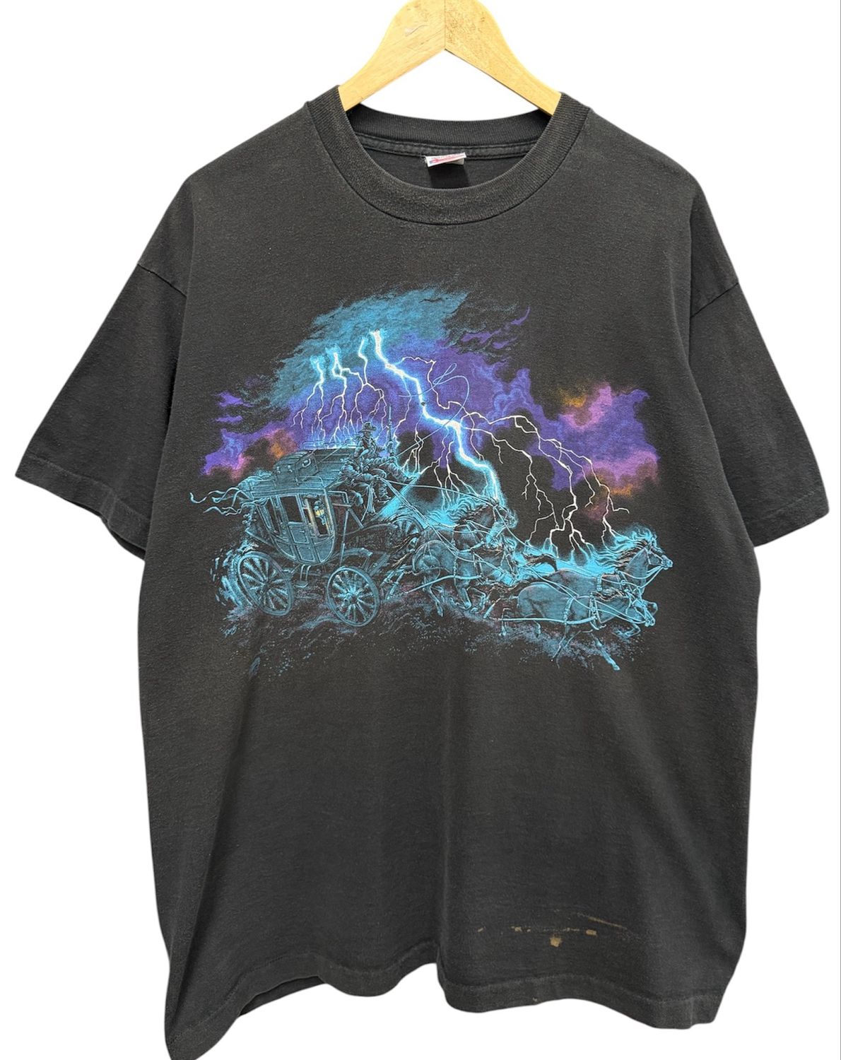 90's Lightning Horse Carriage Tee Size XL 24x30