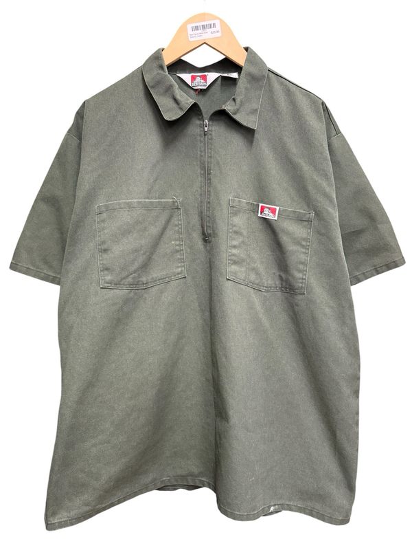 Ben Davis Work Shirt Size XL Green