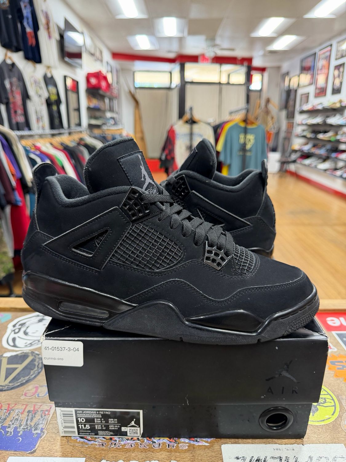 Jordan 4 Retro Black Cat (2020) Size 10 (WORN)