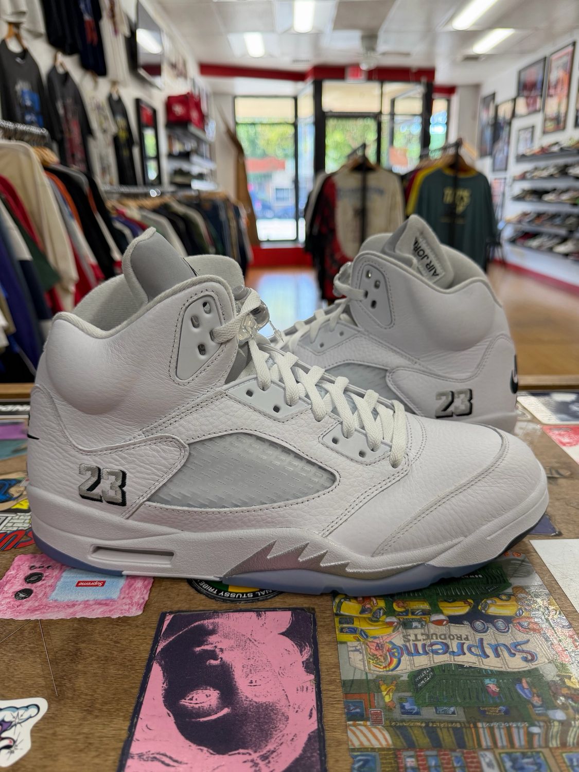 Jordan 5 Retro White Metallic (2026) Size 13 (WORN+NO BOX)