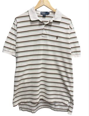 Early 00s Ralph Lauren Polo Striped Golf Tee Size L