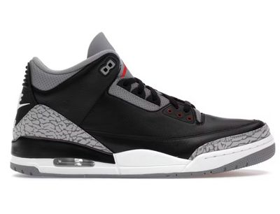 DS Jordan 3 Retro OG Black Cement (2024) Size 10.5