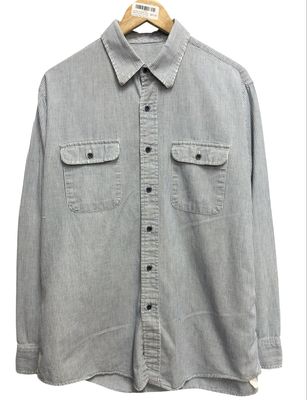 Vtg 90s Pinstipe Long Sleeve Button Up Size XL (Over Size Fit)