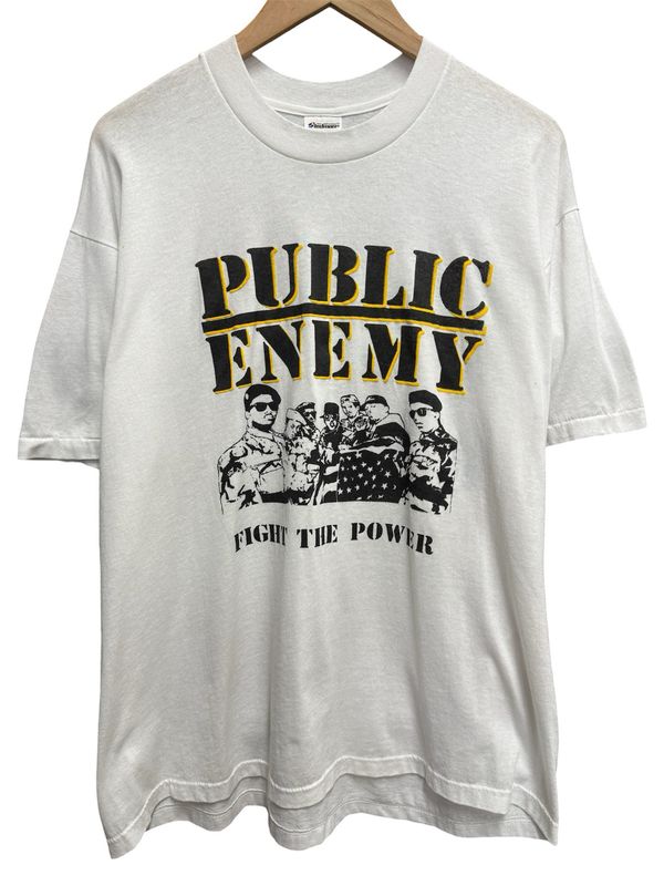 Vtg 80s Public Enemy Tee Size 2XL 24x30