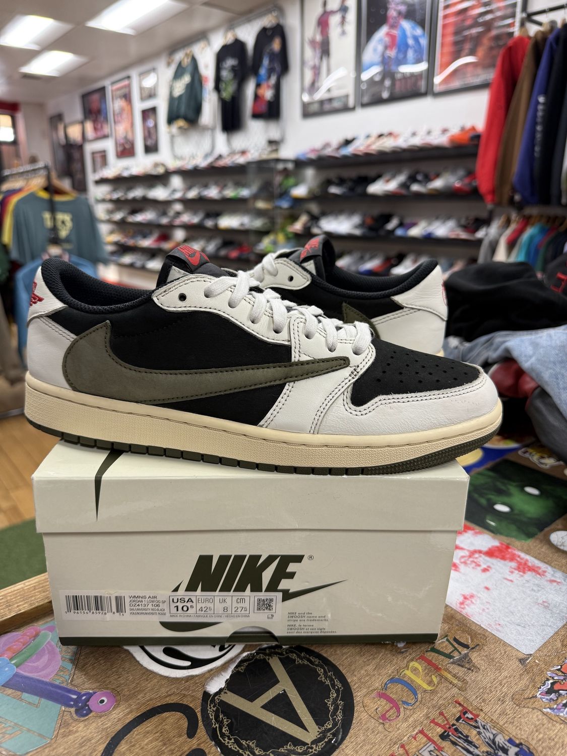 Jordan 1 Retro Low OG SP Travis Scott Olive (Women's) Size 9M