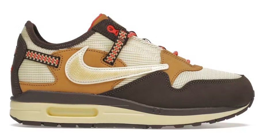 DS Nike Air Max 1 Travis Scott Cactus Jack Baroque Brown Size 9