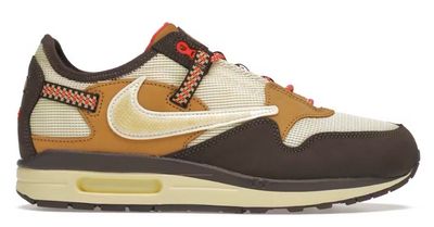 DS Nike Air Max 1 Travis Scott Cactus Jack Baroque Brown Size 9