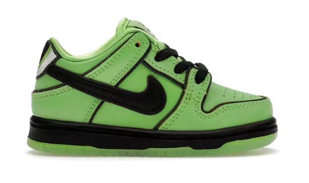 Nike SB Dunk Low The Powerpuff Girls Buttercup (TD) Size 6C (NEW)