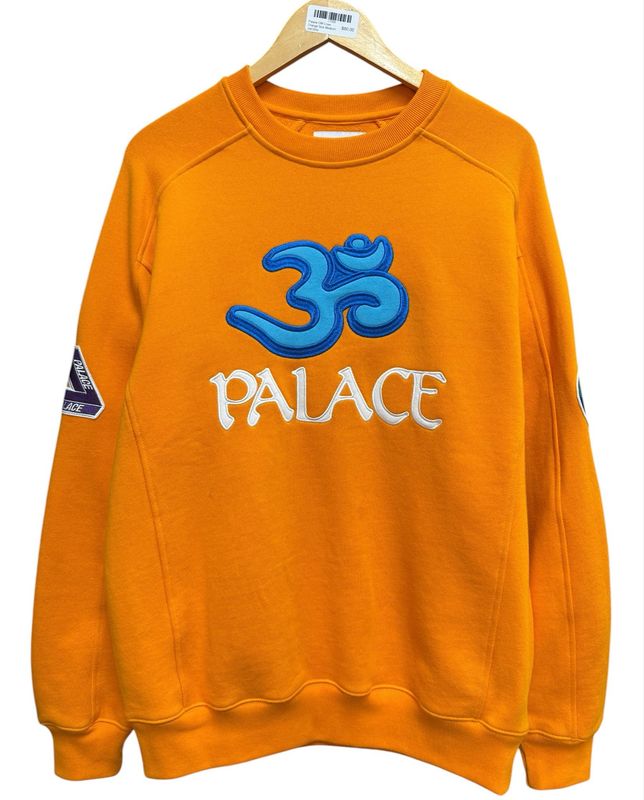 Palace OM Crew Orange Size Medium (WORN)