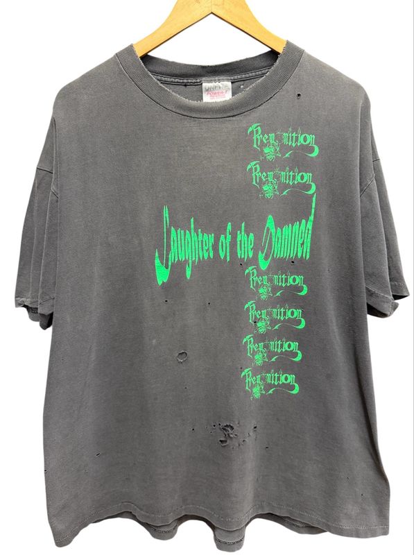 Vintage Premonition Death Metal Distressed Tee Size XL