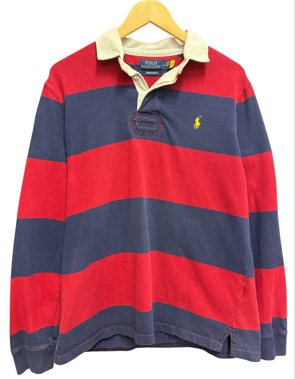 Early 00s Polo Ralph Lauren Striped Rugby Shirt L