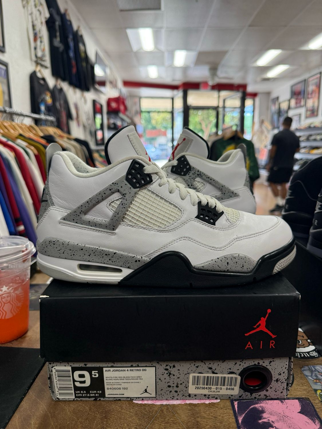 Jordan 4 Retro White Cement (2016) Size 9.5 (WORN)
