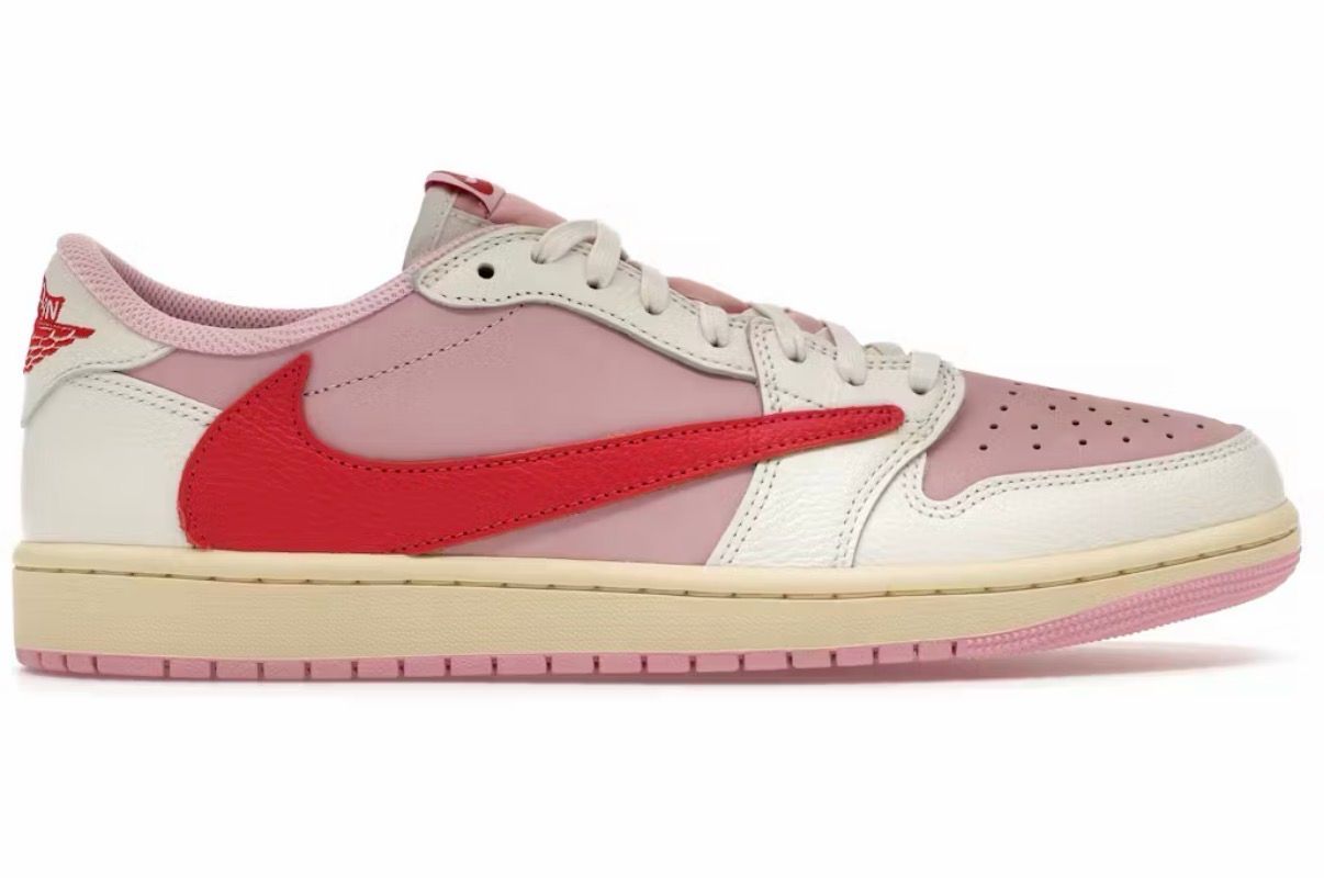 Jordan 1 Retro Low OG SP Travis Scott Sail Tropical Pink Size 11 (NEW)