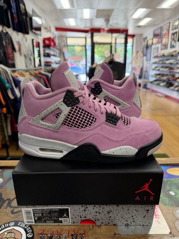 Jordan 4 Retro Orchid (Women's) Size 10.5W/9M (Worn Lightly)