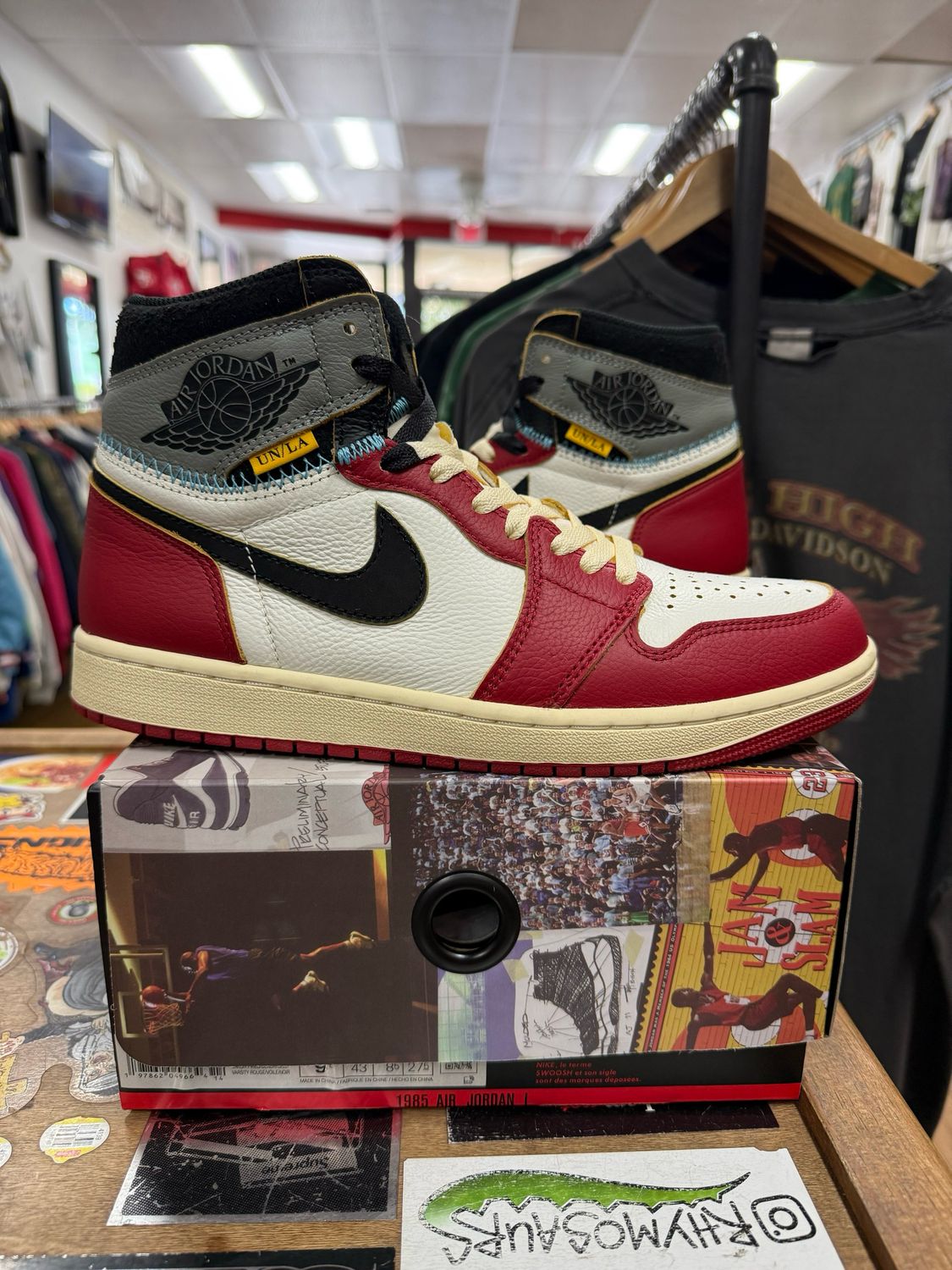 Jordan 1 Retro High OG SP Union LA Chicago Shadow Size 9.5 (WORN)