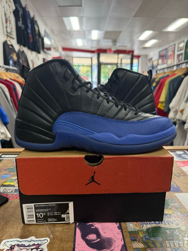 Pre Owned Jordan 12 Retro Black Game Royal Size 10.5