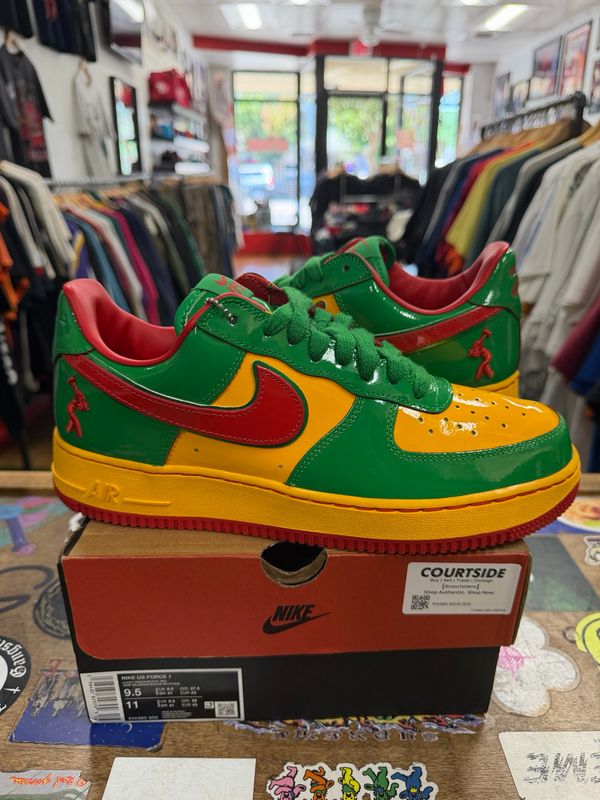 Nike Air Force 1 Low Lil Yachty Concrete Boys Lucky Green Size 9.5 (Lightly Worn)